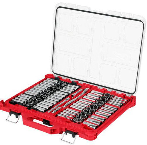 98PCE 38\" DR 6PT & 12PT RATCHET SNAE/MET SOCKET SET PACKOUT