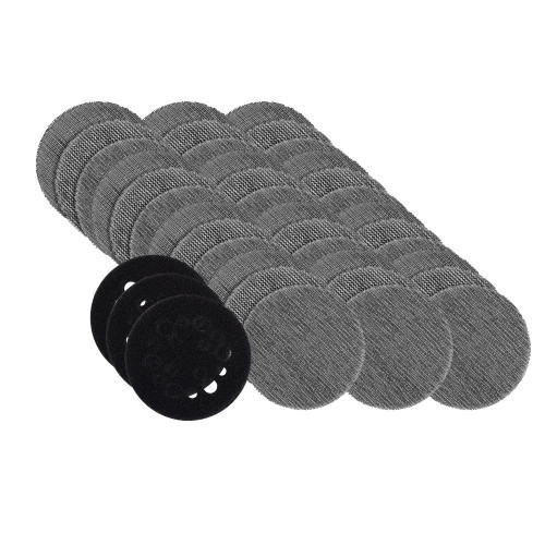12PK 75MM (3\") ASSORTED POWERGRID H&L SANDING DISCS &3XPAD
