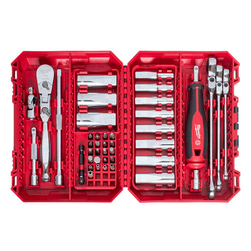 1/4 DRIVE 42PC PREMIUM METRIC SOCKET BIT & WRENCH SET