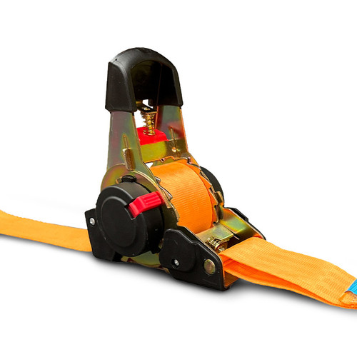 38MMX4M 500KG LC QUICK RELEASE RETRACT RATCHET TIE DOWNS