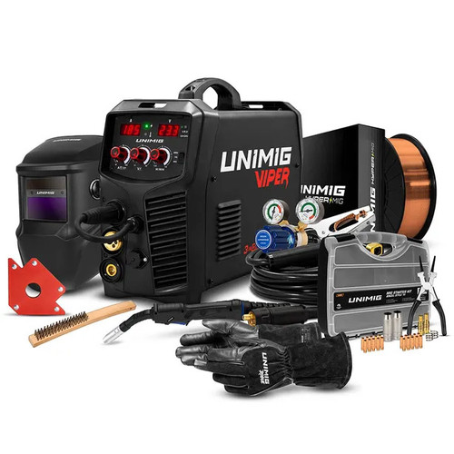 (O) KUMJRVM185 VIPER 185 MULTI MIG/TIG/STICK WELDER & ACC PK