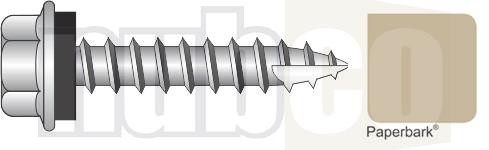 10GX25MM C3 HEX SEAL T17 SCREWS  PAPERBARK 1000PK
