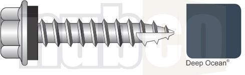 10GX25MM C3 HEX SEAL T17 SCREWS DEEP OCEAN 1000PK