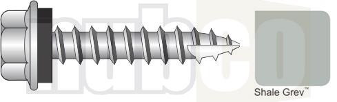 10GX25MM C3 HEX SEAL T17 SHALE GREY 250PK