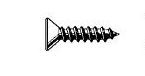 6GX1.1/4 Z/P CSK HEAD SELF TAPPING SCREW /EA