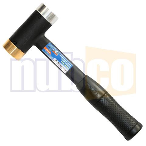 40MM SOFT FACE ALUM/COPPER HEAD HAMMER W/ FIBREGLASS HANDLE