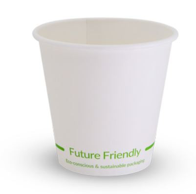 1000PK 240ML SINGLE WALL PAPER PLASTIC LINED CUPS 90MM LIP