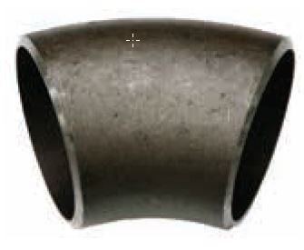 25MM 45DEG BLACK BUTTWELD LONG RADIUS ELBOW