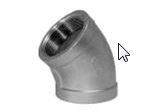 15MM 316 S/S BSP 45DEG ELBOW F+F