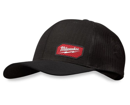 BLACK GRIDIRON TRUCKER HAT