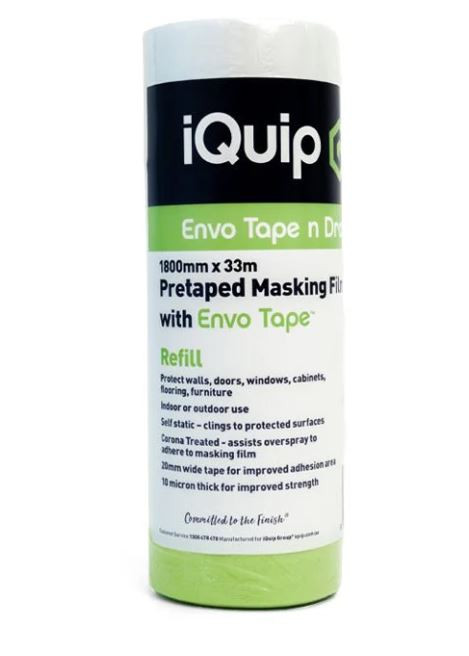 1800MM X 33M ENVO PRETAPED MASKING FILM REFILL