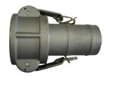 80MM TYPE C ALUM CAMLOCK COUPLING TO HOSE TAIL