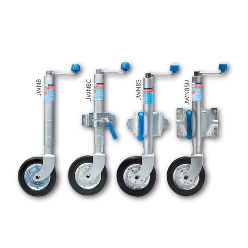 8\" JOCKEY WHEEL WITH CLAMP