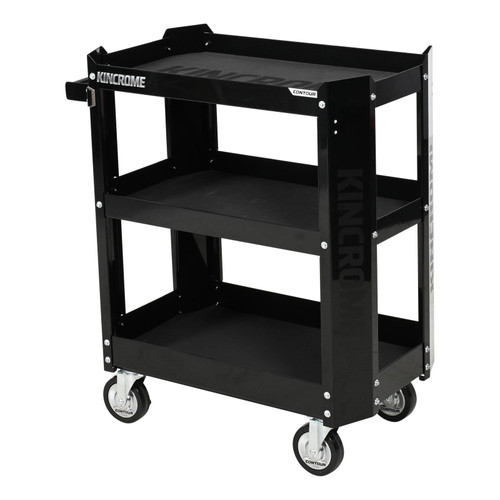 29\" 3 TIER CONTOUR TOOL CART - BLACK