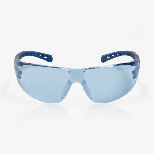 LED LENS BLUE/GREY FRAME EVO STREAM SAFETY GLASSES