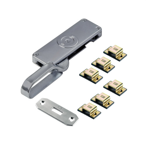 800KG DOOR TRACK LEVER BOLT - 2 POINT TOP/BOTTOM LATCH - OPE