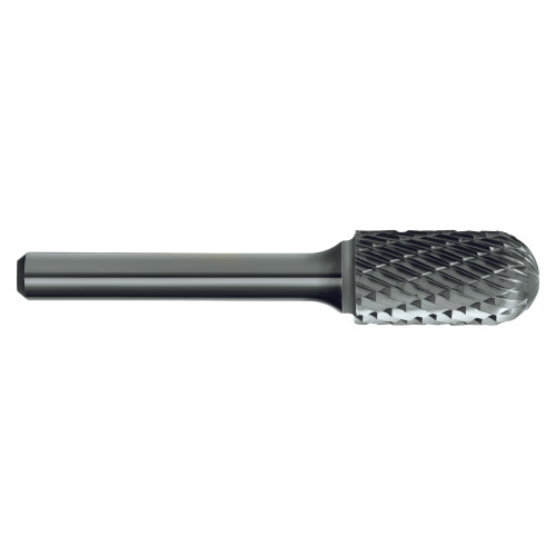 1/4\" 6.4MM CYLINDRICAL RADIUS END CARBIDE BUR