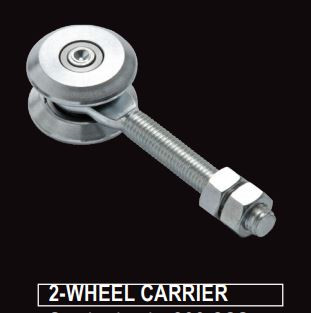 300KG DOOR TRACK HANGER, 2 WHEEL, STEEL