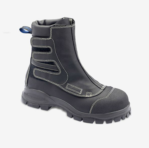 SIZE 10 BLACK SMELTER VELCRO SAFETY BOOT