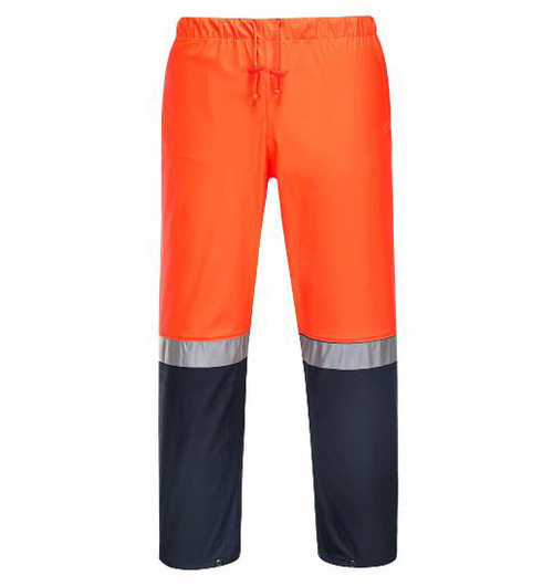ORANGE / NAVY FARMERS HI-VIS PANTS - 2XL