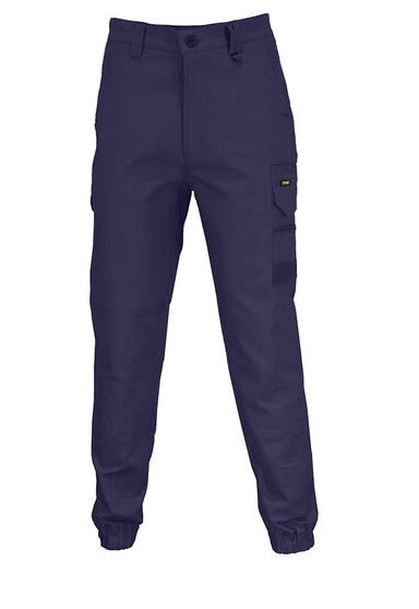 112R NAVY ELASTIC CUFFED SLIMFLEX CARGO PANT