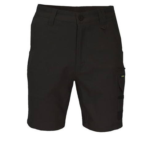 112R BLACK SLIMFLEX TRADIE CARGO SHORTS