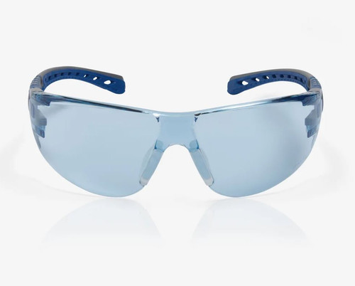 CLEAR LENS GREY/BLUE FRAME EVO STREAM SAFETY GLASSES & GASKE