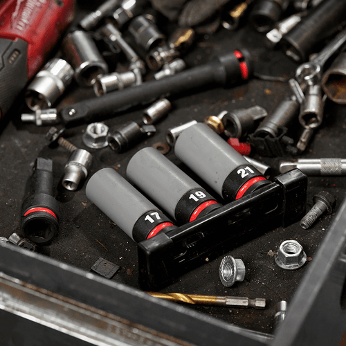 3PCE 1/2\" DRIVE SHOCKWAVE LUG NUT SOCKET SET (17MM,19MM,21MM