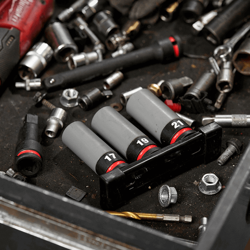 3PCE 1/2\" DRIVE SHOCKWAVE LUG NUT SOCKET SET (17MM,19MM,21MM