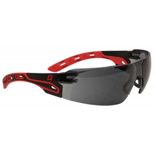 HELIOS RED/BLACK HCAF SMOKED LENS SAFETY SPEC