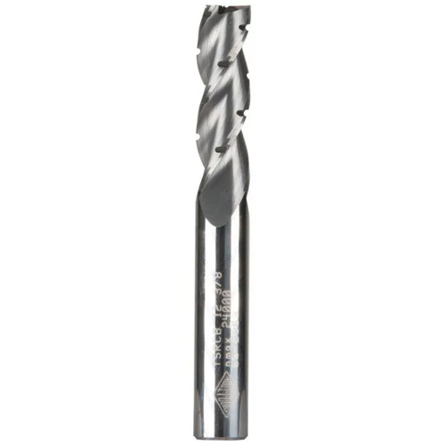 1/2\" TC STRAIGHT UP CUT CHIPBREAKER SPIRAL ROUTER BIT 1/2SHK