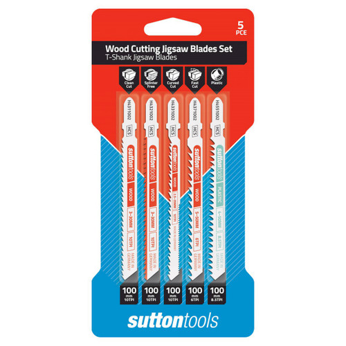 5PCE WOOD CUTTING JIGSAW BLADES SET