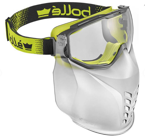 UNIVERSAL SAFETY GOGGLES CLEAR WITH GUARD & VENT