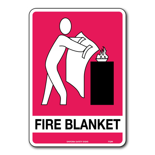 450X300MM POLY FIRE BLANKET SIGN