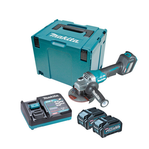 40V MAX B/LESS 125MM VARI P/S ANGLE GRINDER 2X4AH, CHRG,CASE
