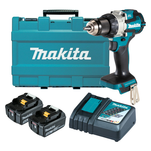 18V BRUSHLESS DRIVER DRILL KIT - 2X5.0AH BATT & CHARGER
