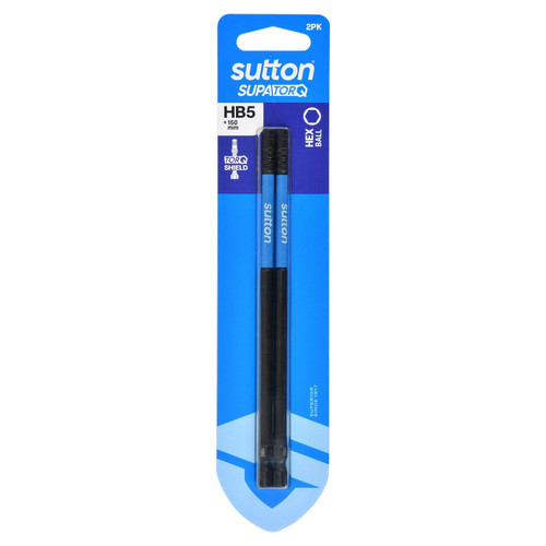 2PK HB5 X 150MM BALL HEX DRIVER BIT
