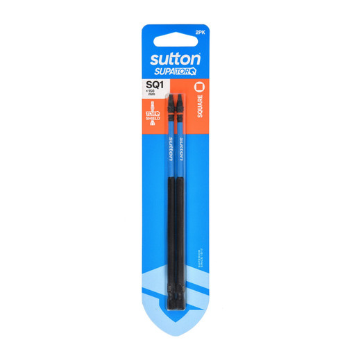 2PK SQ1 X 150MM SQUARE/ROBERTSON SUPATORQ DRIVER BIT