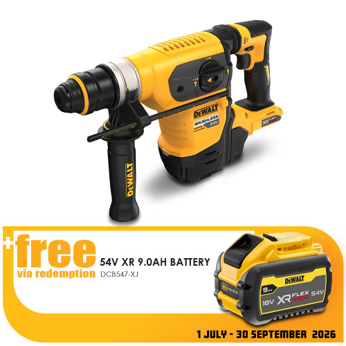 54V XR FLEXVOLT 4KG ROTARY HAMMER -TOOL ONLY