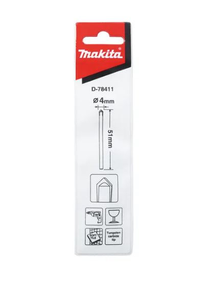 4MMX51MM GLASS & TILE TCT DRILL BIT