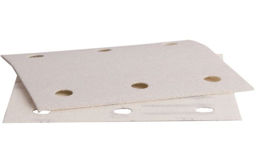 10PK 180G 1/4\" SHEET HOOK & LOOP PUNCHED SAND PAPER