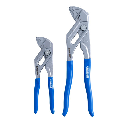 2PCE 250MM & 180MM ADJUSTABLE PLIER WRENCH