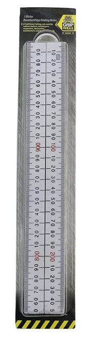 1MTR METRIC FOLDING RULE WITH BEVELLED EDGE