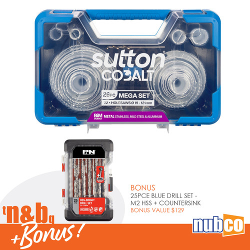 26PCE 19-121MM COBALT BIMETAL MEGA HOLESAW SET