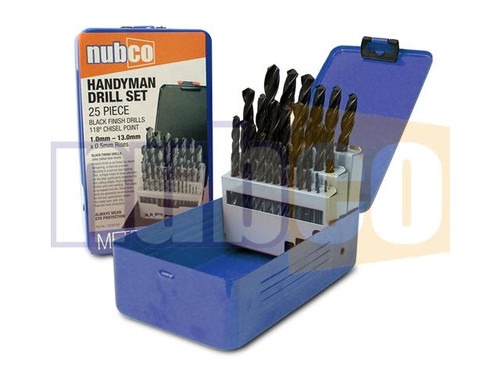 25PCE 1-13MM METRIC HANDYMAN DRILL SET