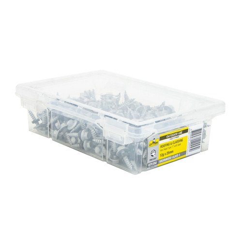 12GX30MM GALV TIMBER SCREW WITH NEO PLAIN - 500PK