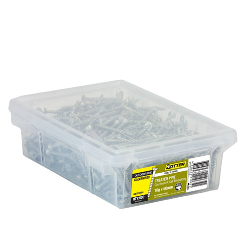 8GX40MM GALV TREATED PINE SCREW - 500PK