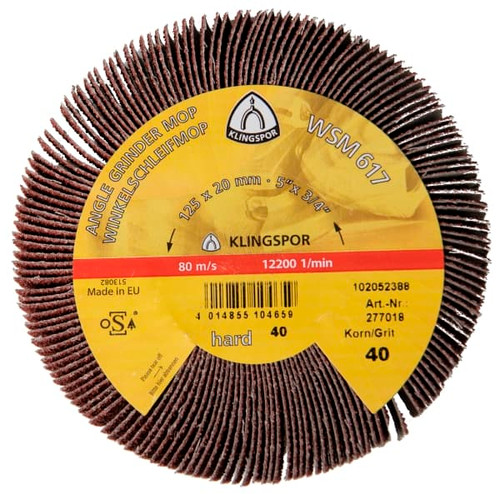 2PK 125X20MM 60G ANGLE GRINDER FLAP WHEEL