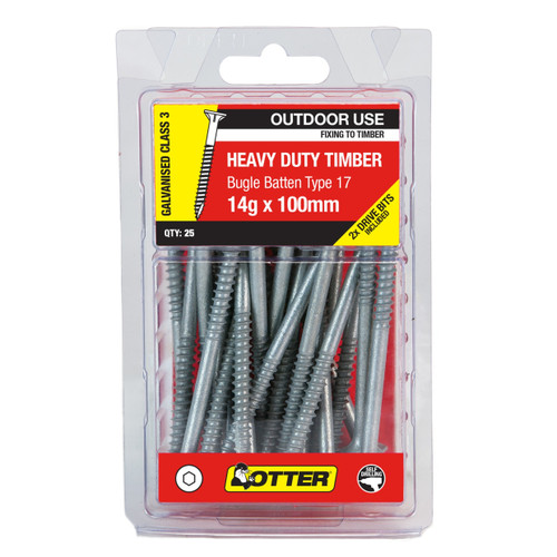 14GX100MM GALV BUGLE BATTEN - 25PK