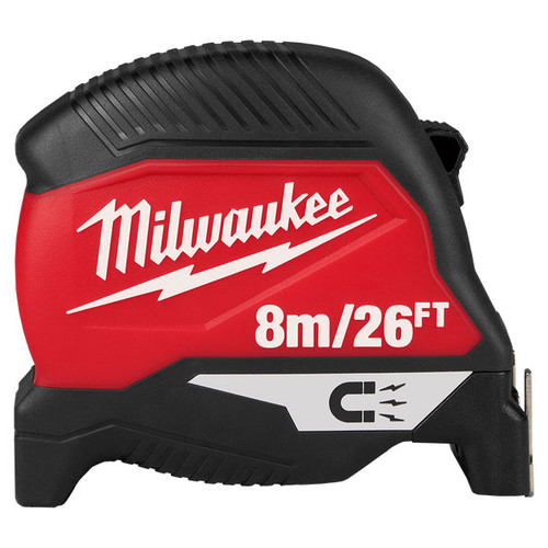 8M/26FT COMPACT MAGNETIC TAPE MEASURE